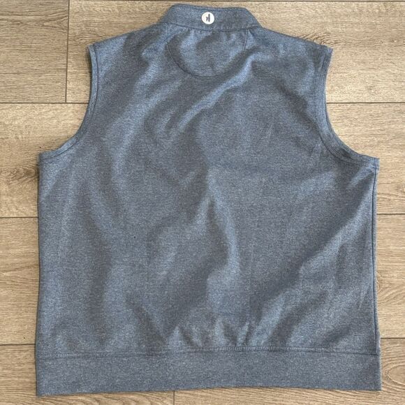 Johnnie O Golf Vest Mens XL Blue Performance Quarter Zip Preppy Casual Work - Picture 6 of 6
